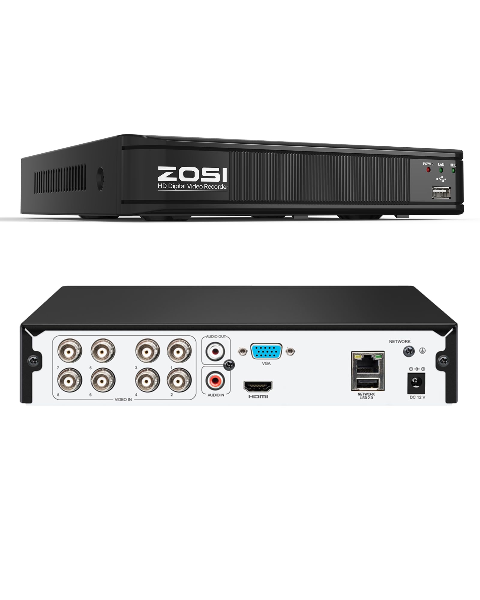 ZOSI 1080P 8ch 1tb ai機能防犯カメラレコーダー Amazon.co.jp
